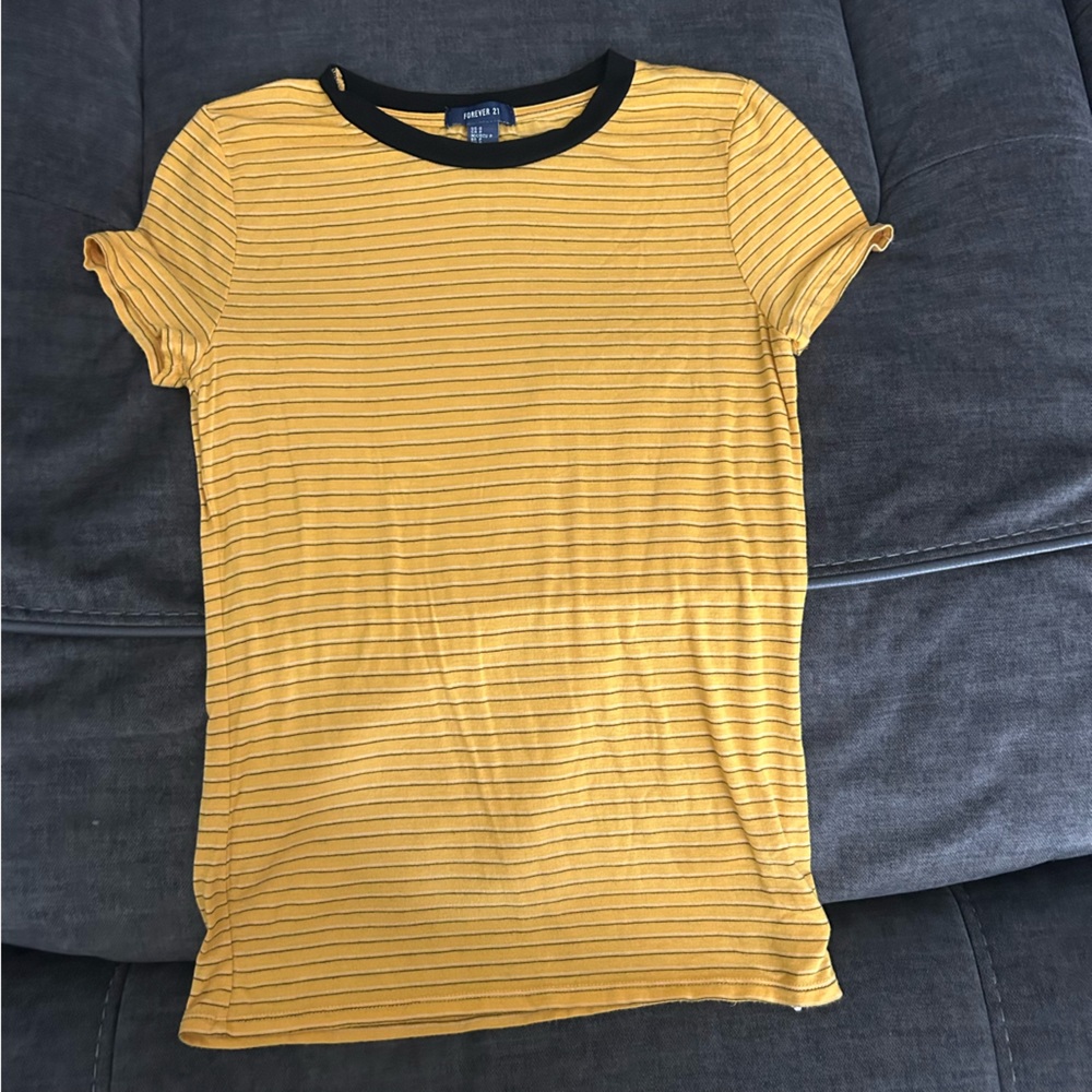 Striped yellow shirt